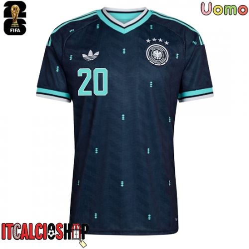 Germania Jamal Musiala #10 Seconda Maglia Mondiali 2026 Manica Corta